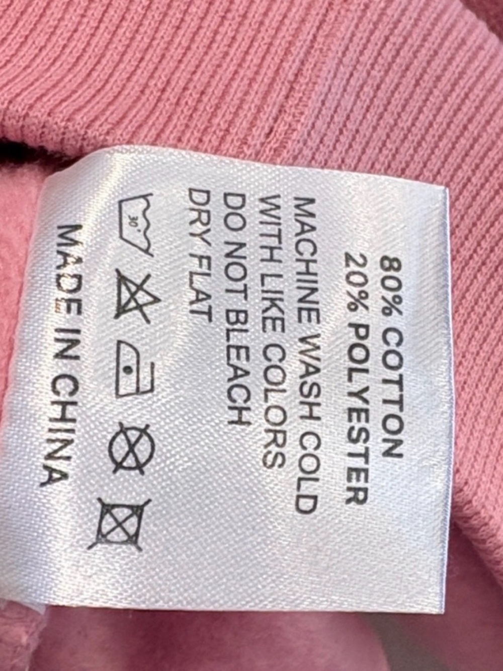 PARKE Valentine's Varsity Mockneck in Blush Pink + Lavender size S/M NEW - Picture 10 of 12